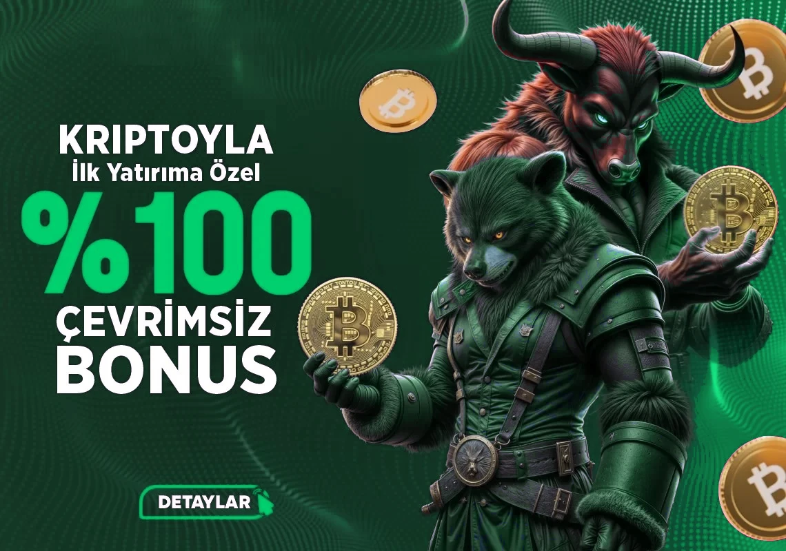 %100 ÇEVRİMSİZ KRİPTO İLK YATIRIM BONUSU
